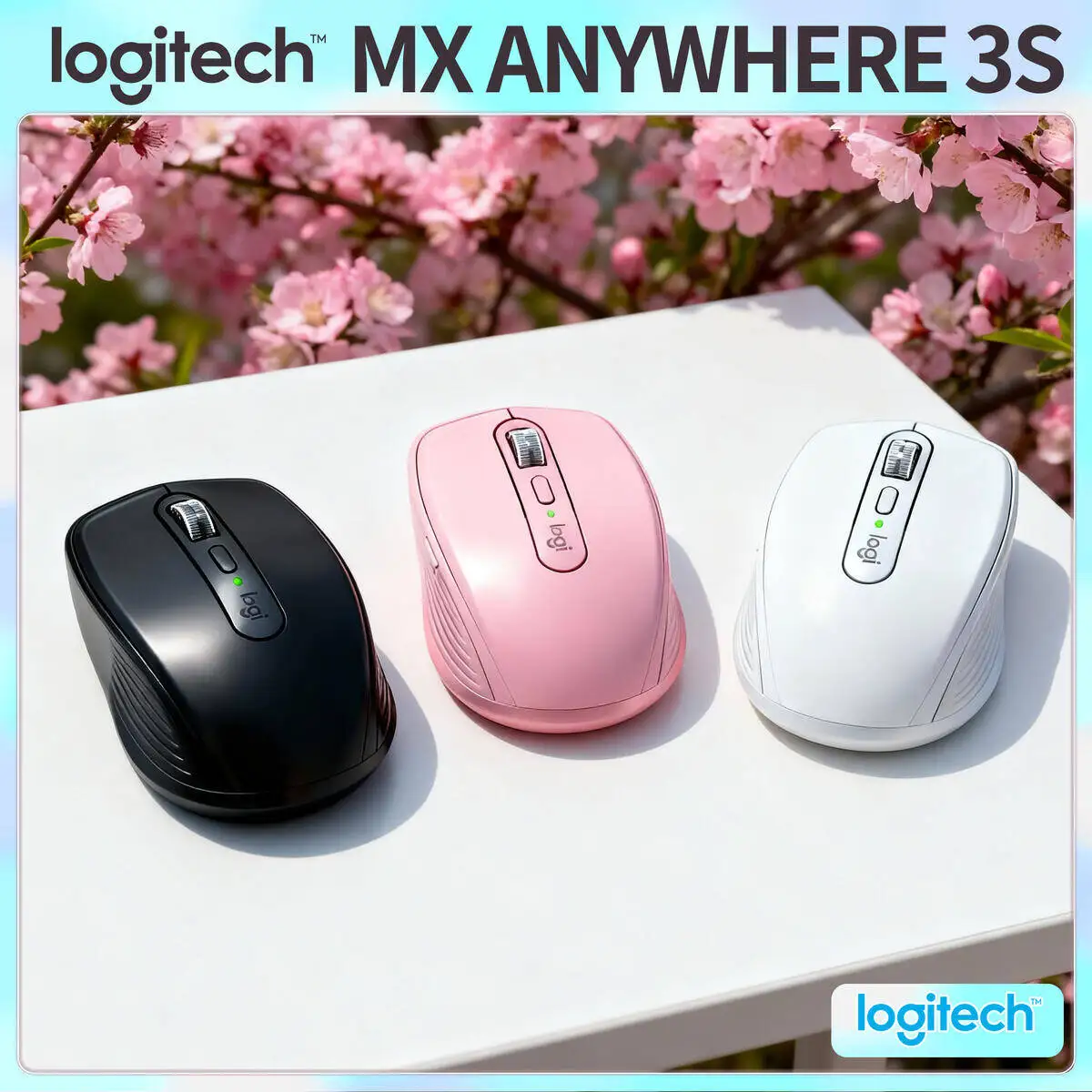 

Logitech MX Anywhere 3S Wireless Mouse for Classroom Use Lightweight Compact Student-Friendly