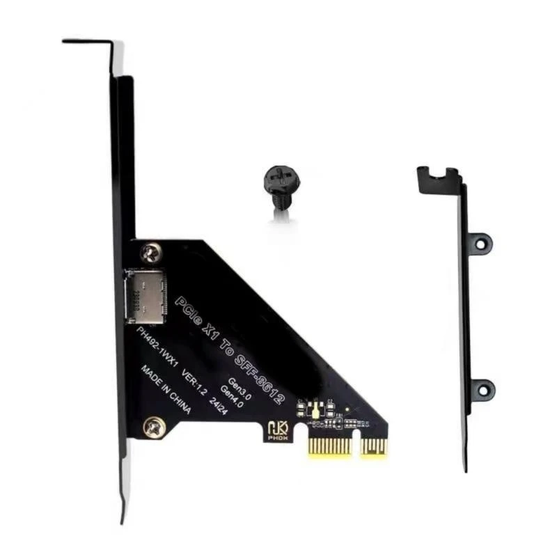

PCIe X4X1 to Oculink SFF 8612 Adapter for SFF8639 Disk Adapter Card