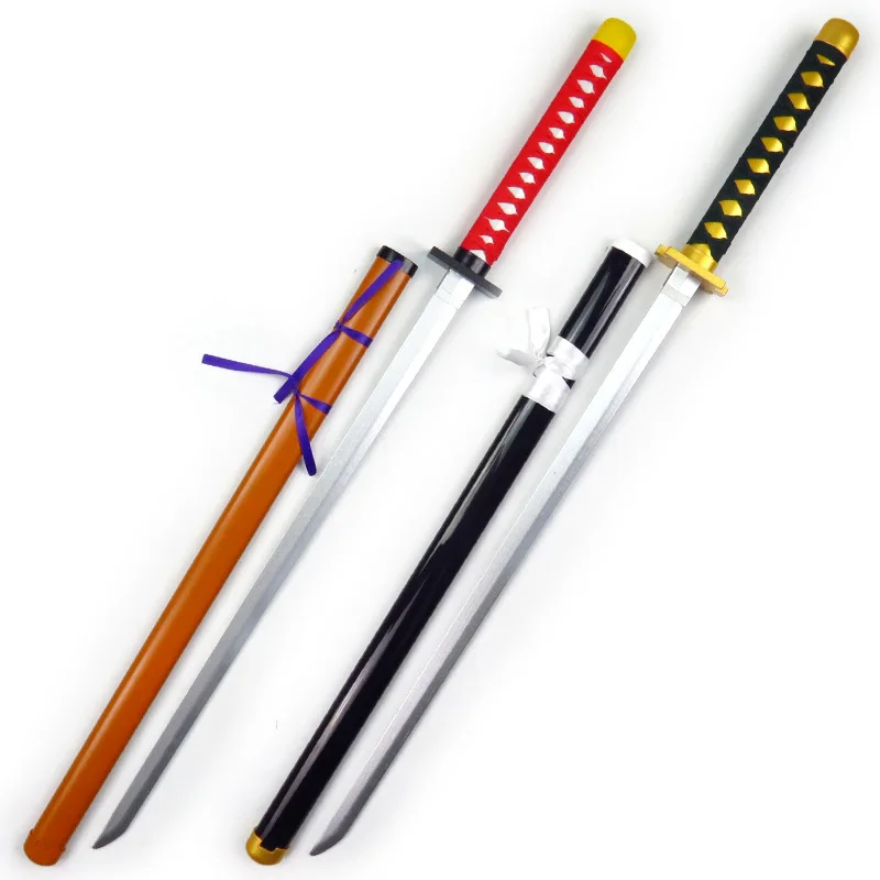 105 cm/41.34in Bamboe Cosplay Zwaarden Samurai Anime Randapparatuur Model Props Wapens met Schede Ornamenten Ambachten Speelgoed Vakantie Cadeau