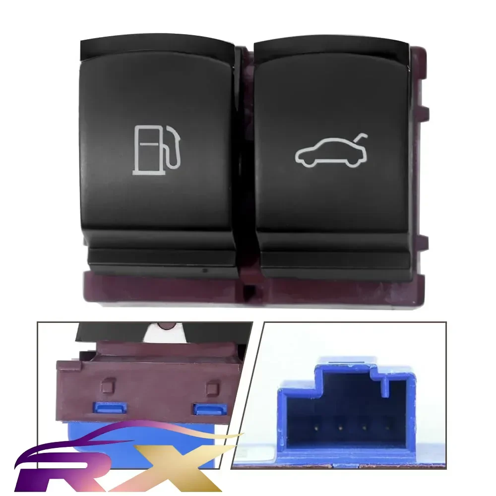 

NEW 35D959903 Chrome Fuel Gas Tank Door Trunk Release Button Switch Replacement for CC Jetta MK5 MK6 Passat B6 B7 Golf Tiguan