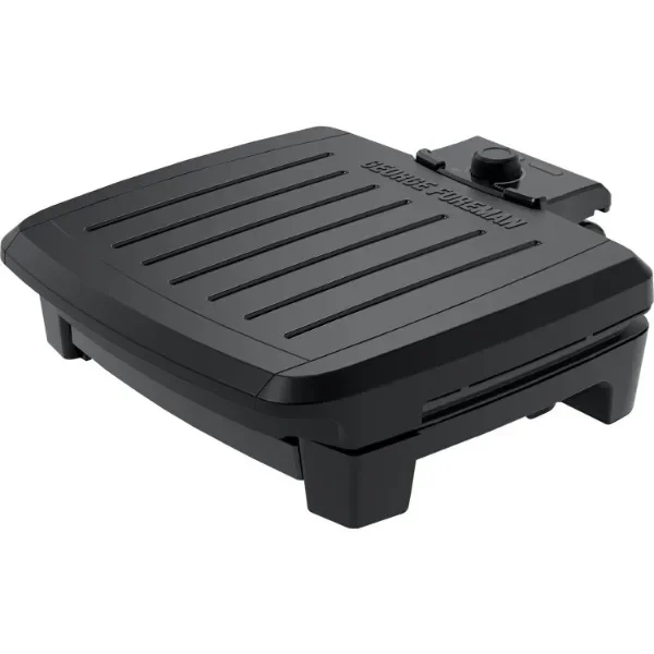 NEUER GEORGE FOREMAN ®   Kontaktieren Sie tauchfähig ™   Grill, 5-Serviergrill – einstellbare Temperaturregelung, schwarze Platten