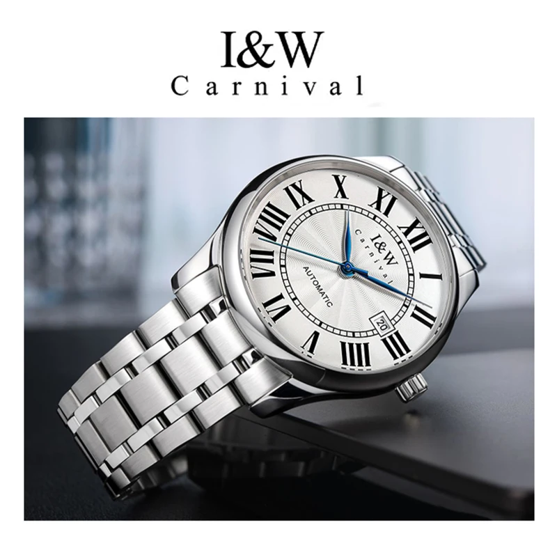 CARNIVAL Wrist Watch Men Watches Lady Top Brand Luxury MIYOTA Automatic Mechanical Wristwatch For Lover's Fashion Dress Clock