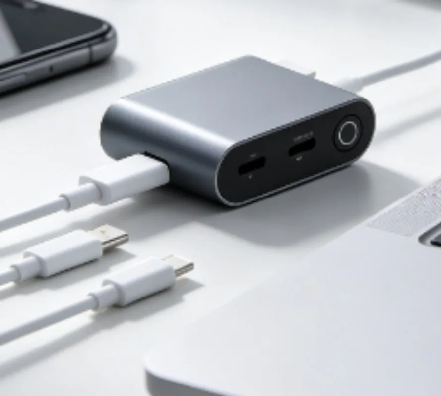 Portable HDMI Screen Companion Adapter, Support Charging While Using