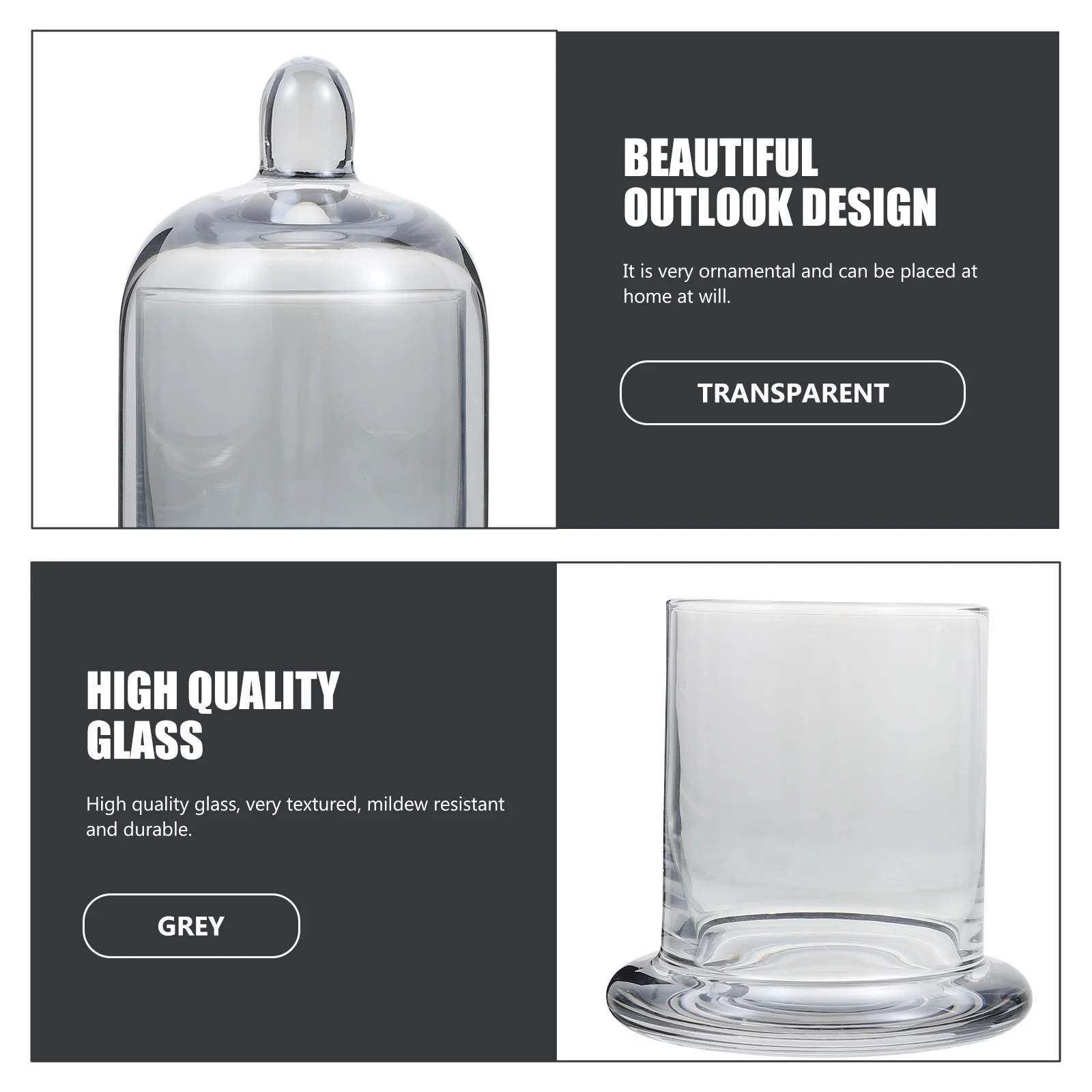 

1Set Glass Candlestick Clear Holder Modern Decorative Cup for Living Room Bedroom Desk Decoration Relaxation