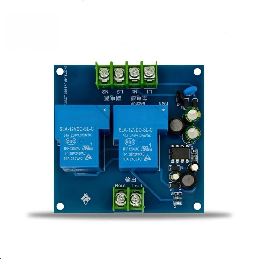 1pc 30A Dual Power Automatic Transfer Switch 220V Two Way Input Output Backup Power Switching For Home Industrial Applications