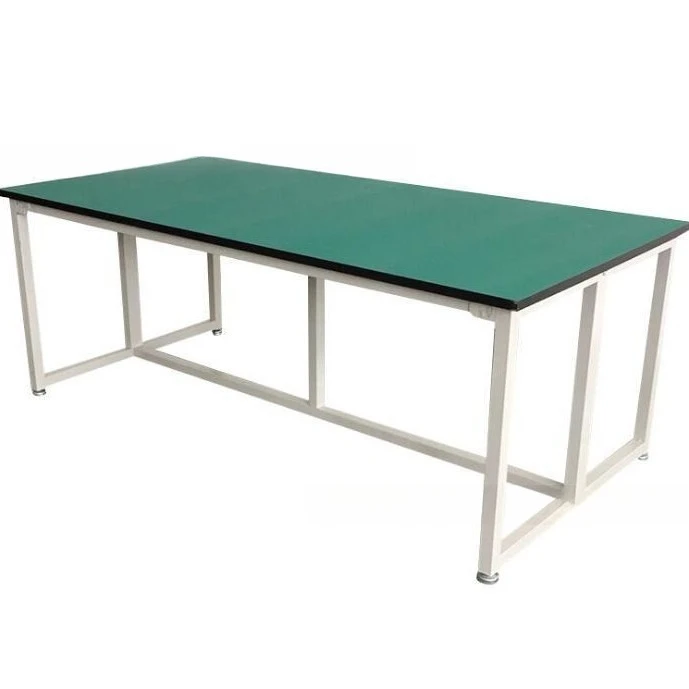 Anti-static workbench with light, iron frame, packing table, workshop maintenance table, production line table, assembly line