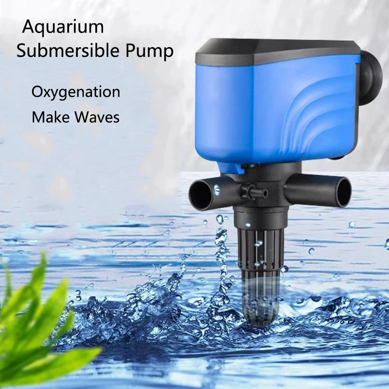 15W 25W Fish Tank Water Pump Aquarium 220V-240V Submersible Pump For Water Cycle and Pumping of the Fish Tank 3In1