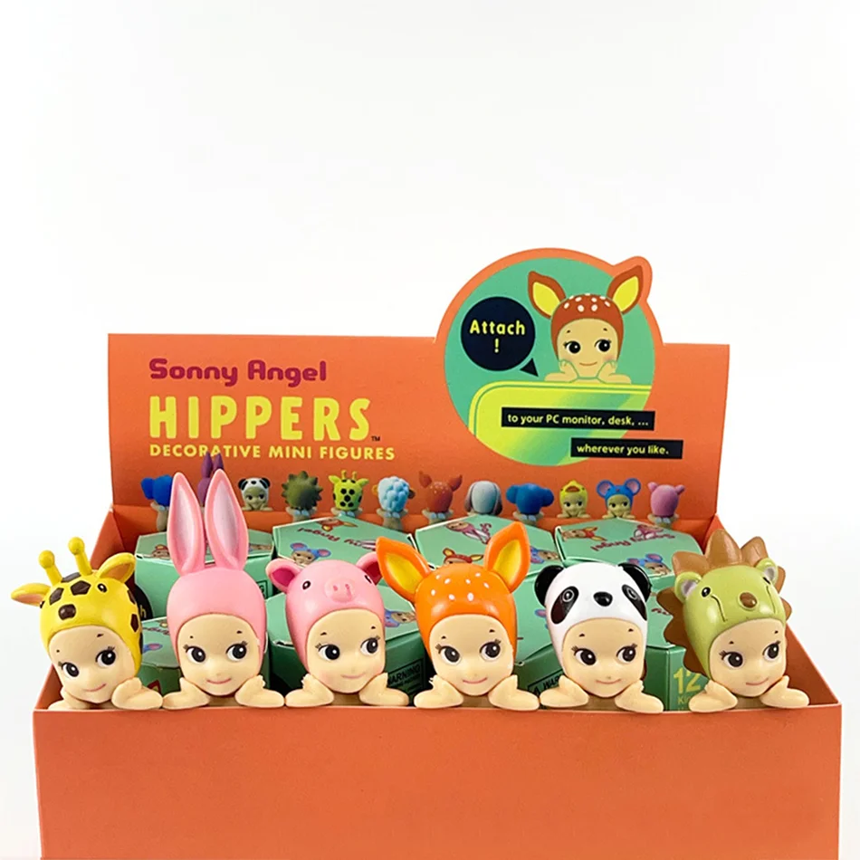 2024 Sonny Angel Hippers  Lying Down Angel Series Anime Figures Toys Cute Cartoon Surprise Box Guess Box