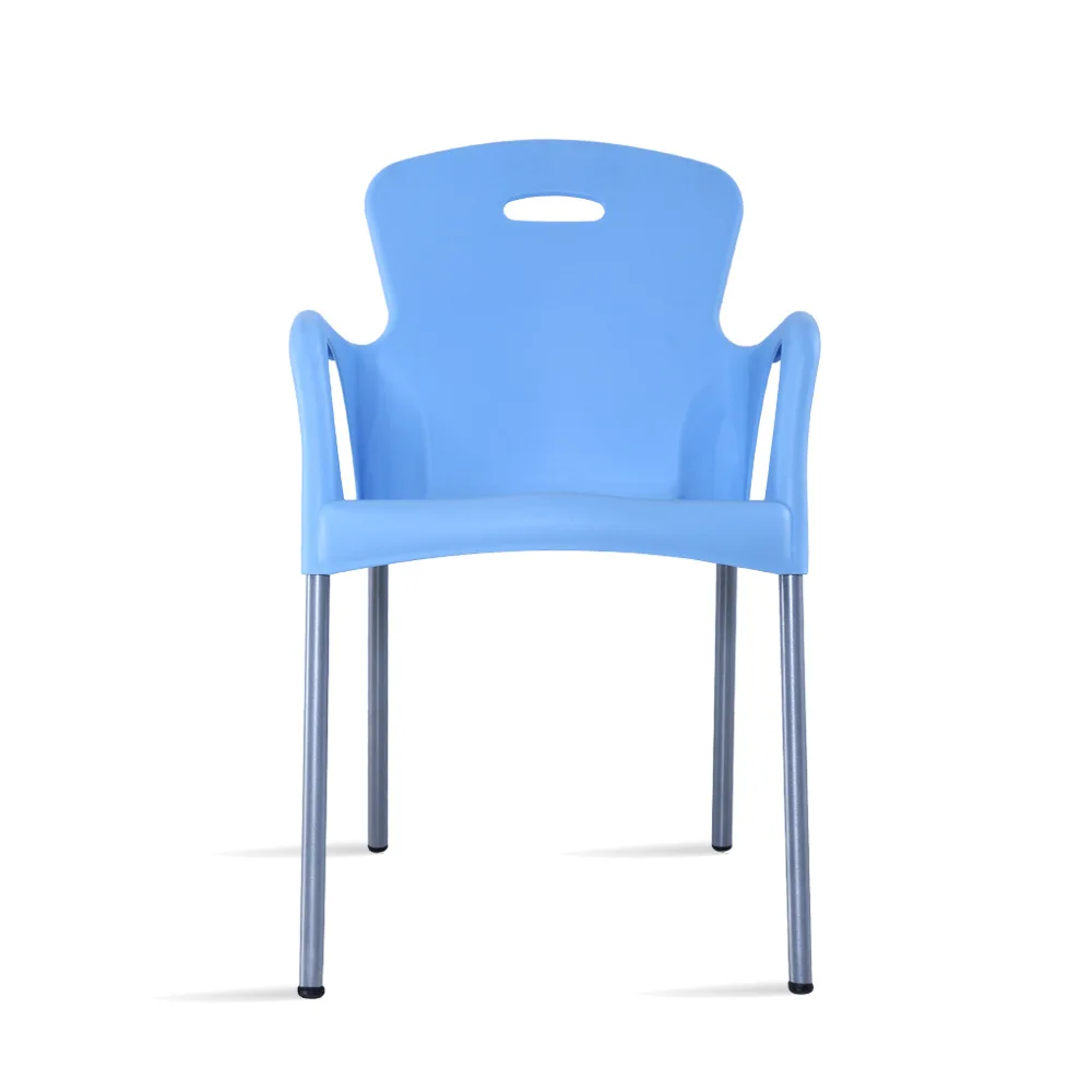 Outdoor PP Plastic Chair Adult Backrest Armrest Leisure Chair