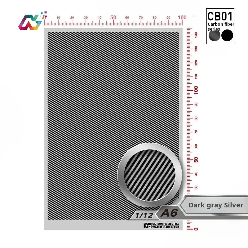 Hobby Mio Koolstofvezel Waterglijbaan Decal Hoge Precisie Twill Textuur voor 1/12 1/24 1/32 Schaal Model Auto Motor Modificatie