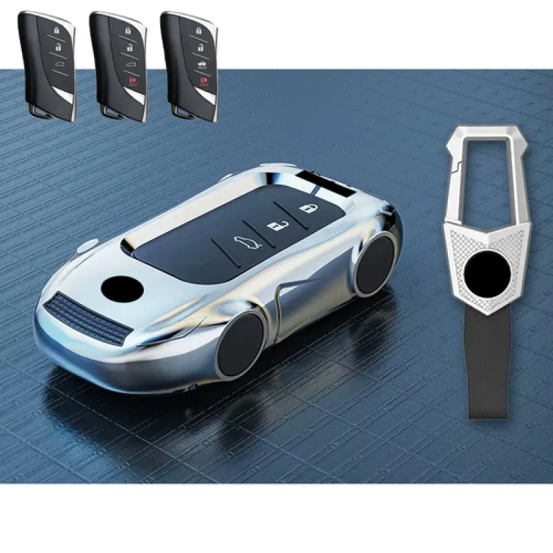 A + سبائك الزنك سيليكون حافظة مفاتيح السيارة لكزس LS ES UX250 ES350 LS350 LC500 #4