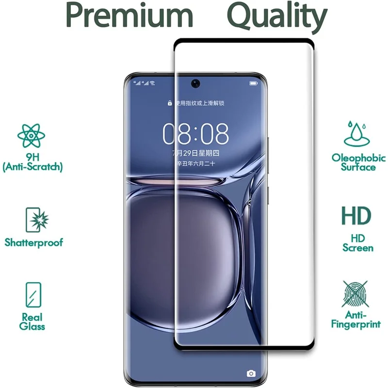 Clear Tempered Glass Screen Protector for Huawei P50 Pro 5G