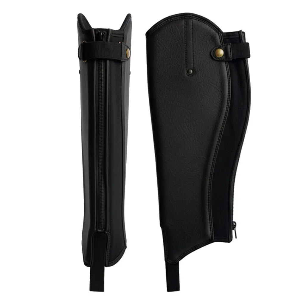 

Leather Chaps Soft Horse Leg Protection Gear For Outdoor Horse Training Leather Chaps