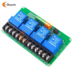 DC 5V 12V 24V 4-way 30A High/Low Level Relay Module Voltage Relay Switch PLC Control Board Module