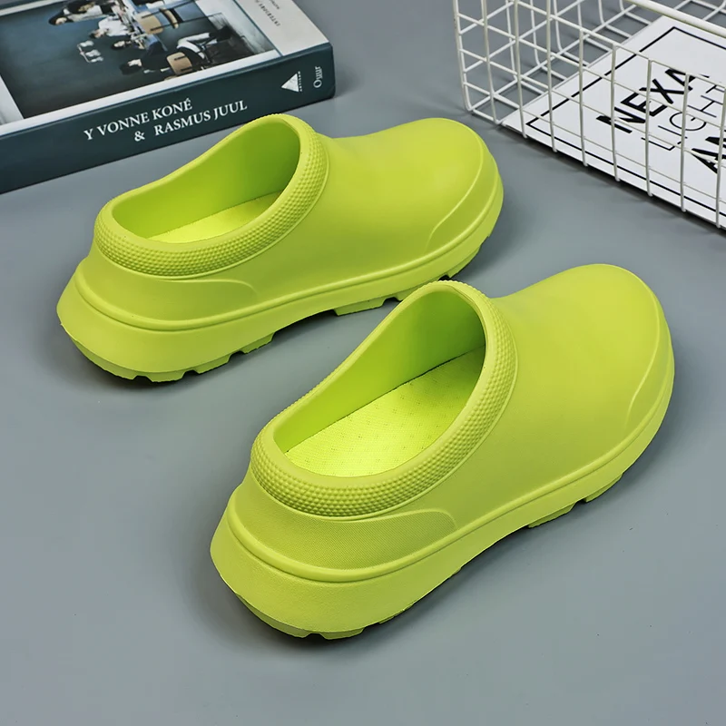 Women Kitchen Shoes Men Garden Clogs Outdoor Casual Waterproof Rain Shoes Non-slip Restaurant Work Shoes Oil-proof Chef Shoes