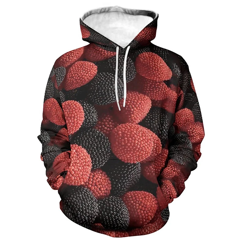 Fruit Avocado Lemon Graphic Hoodie Men Clothing 3D Strawberry Orange Printed New in Hoodies Women Harajuku Fashion y2k Pullover