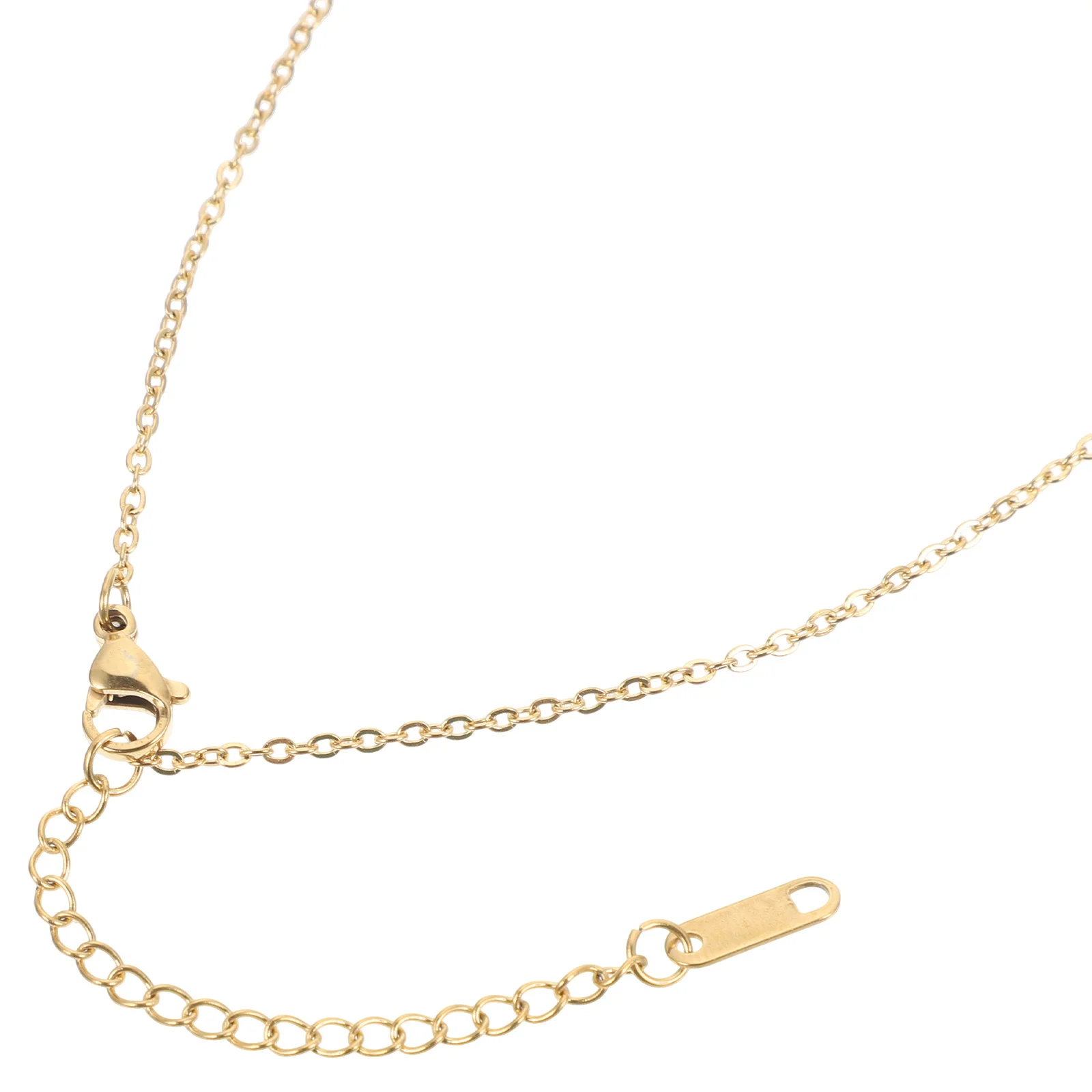 سلسلة تمديد ذهبية للقلادة من الفولاذ المقاوم للصدأ لتقوم بها بنفسك مستلزمات صناعة المجوهرات ربط سلسلة إكسسوارات نسائية