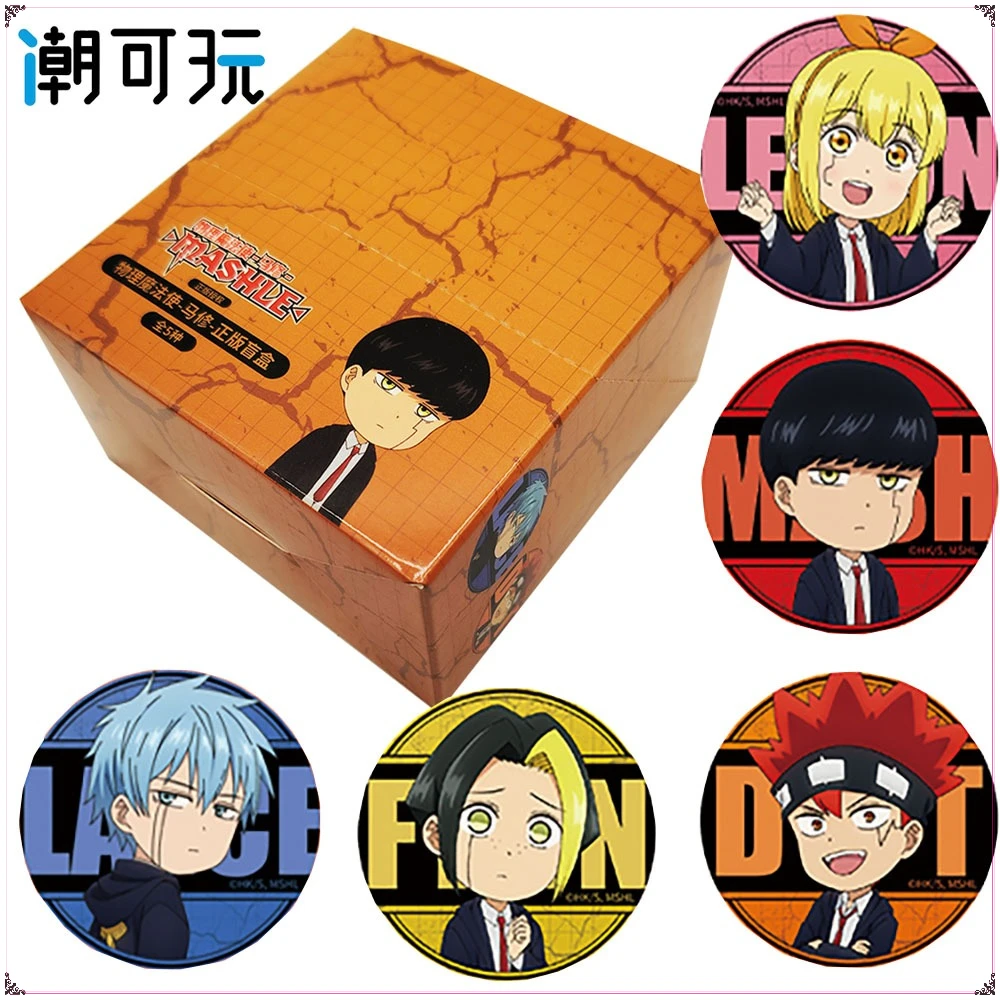 

Original Mashle: Magic and Muscles Peripheral Characters Collection Badge Cartoon Round Commemorative Brooches Boys Girls Gifts