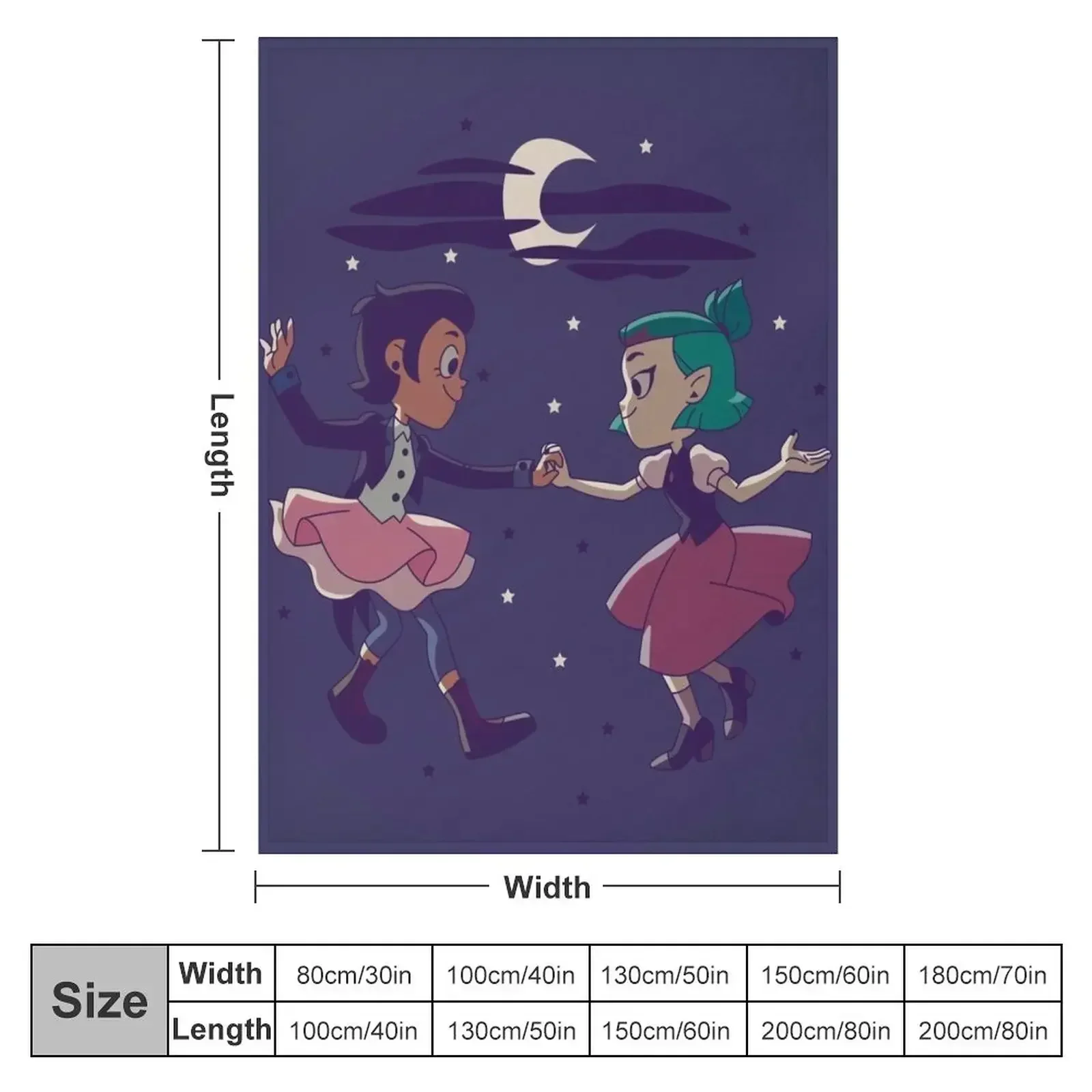 Luz and Amity Dance ? Lumity Throw Blanket Cute Plaid Moving for winter Picnic Blankets For Bed Thermal Blankets