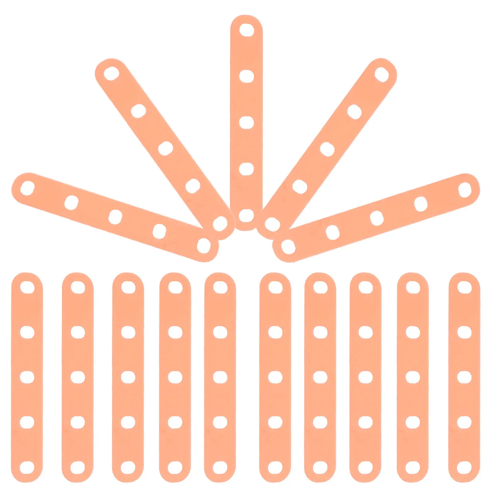 40Pcs Orange Silicone Perm Rod Bands Heat Resistant Curl Band Replacement Elastic Straps Universal Hair Roller Accessories Salon