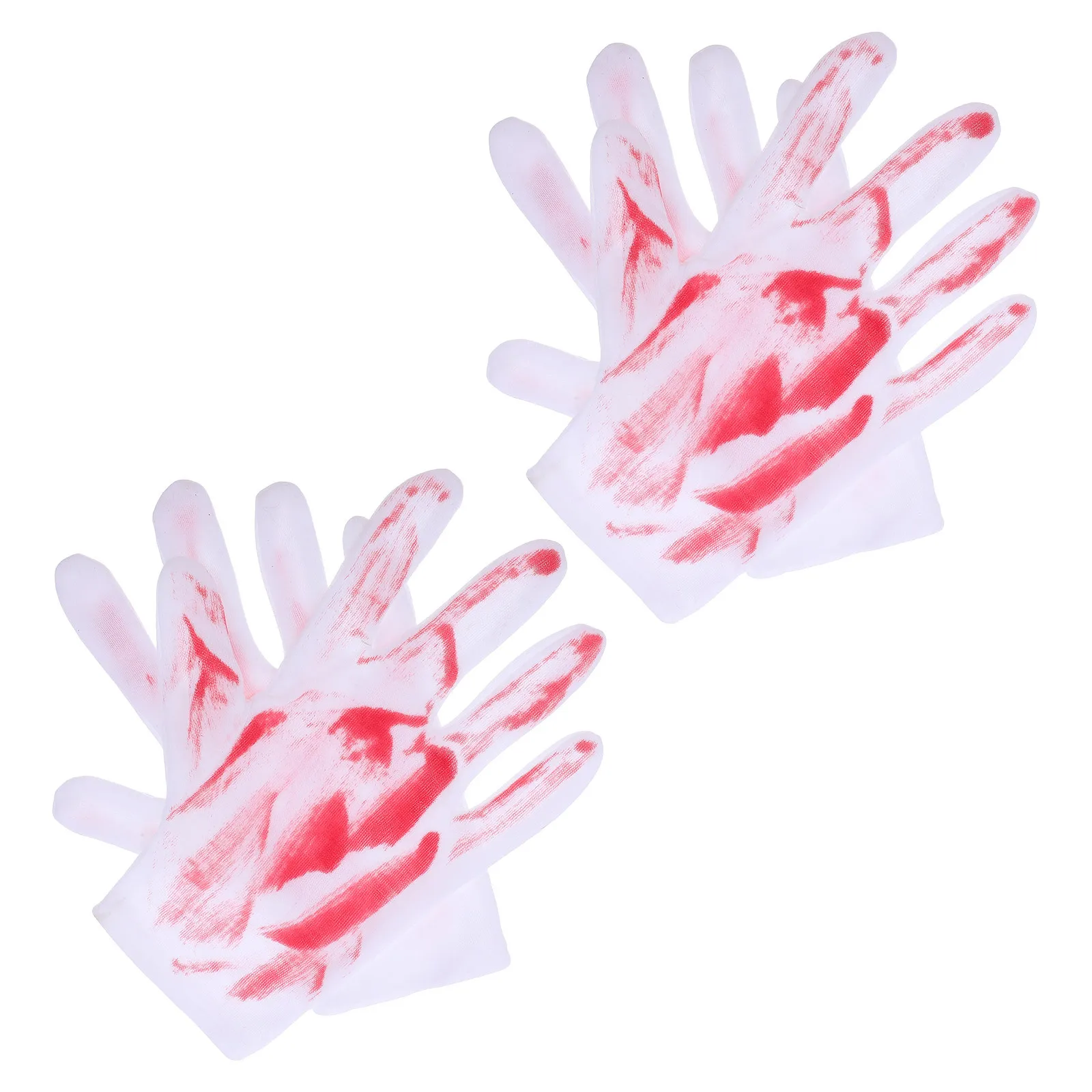 2Pairs Blutige Handschuhe Prop Halloween Tricky Ornament Spukhaus Dekor Party Bar Ktv Blutige Handschuhe Dekoration Horror Atmosphäre