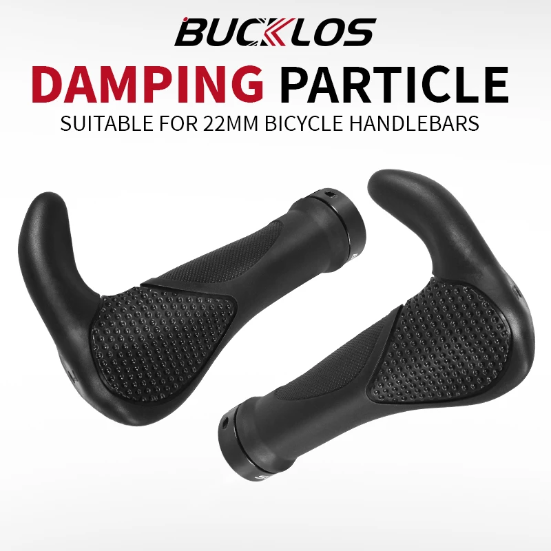 

BUCKLOS Extended Bicycle Grips Ergonomics MTB Cuffs Lockable Bike Handlebar Grip Soft Rubber Mountain Bike Handle Bicycle Part