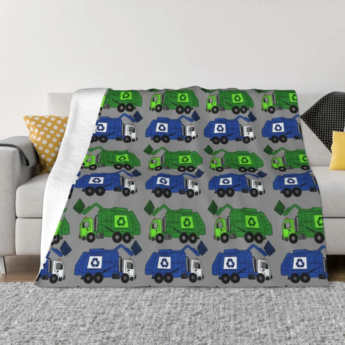 

Garbage Trucks Throw Blanket Stuffeds Quilt warm winter Blankets