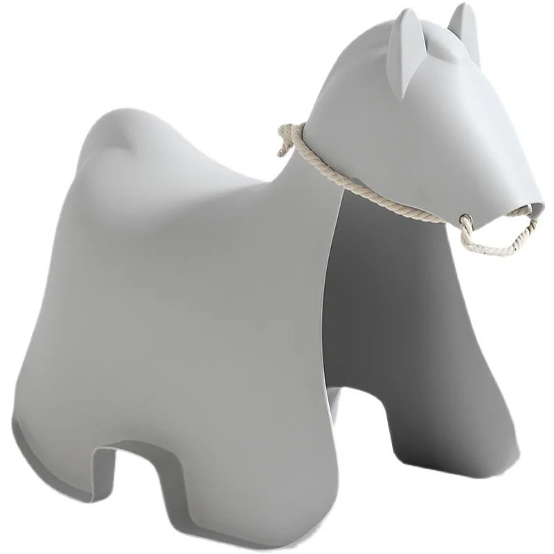 

Horse stool home creative Nordic Internet celebrity modern simple plastic baby thickened pony chair children's stool