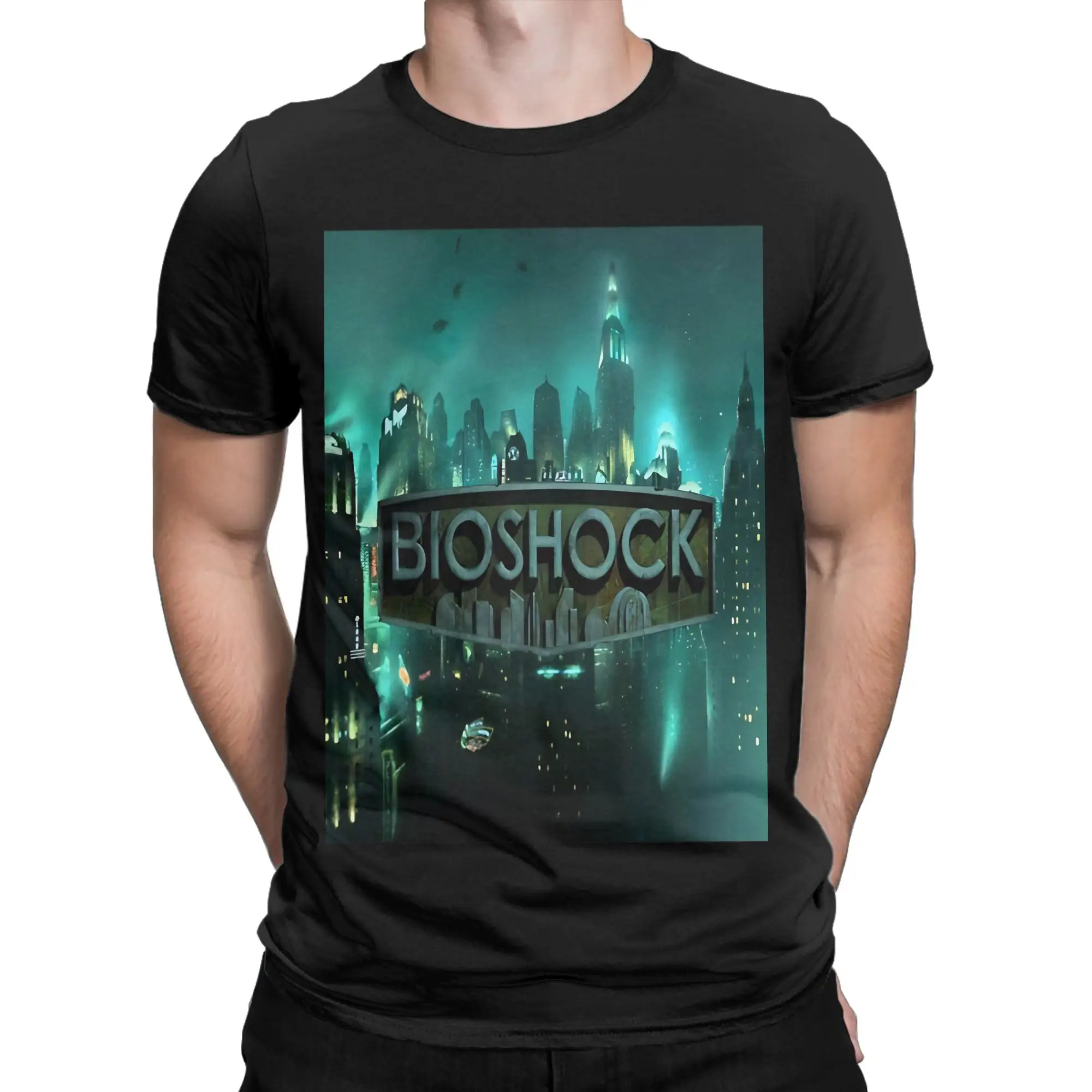 bBioshock Rapture Logo Novelty T-shirt 100% coton bBioShock Tees Tops pour hommes