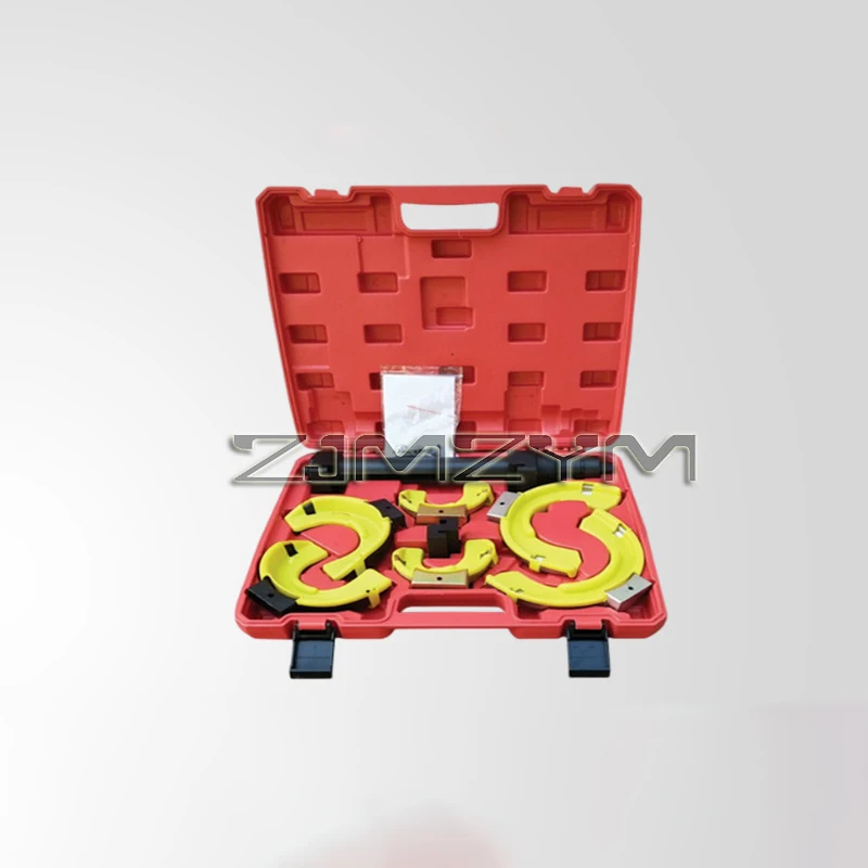 Strut Spring Compressor Set Universal Interchangeable Coil Spring Compressor Tool Set with Yellow Protective Sleeve