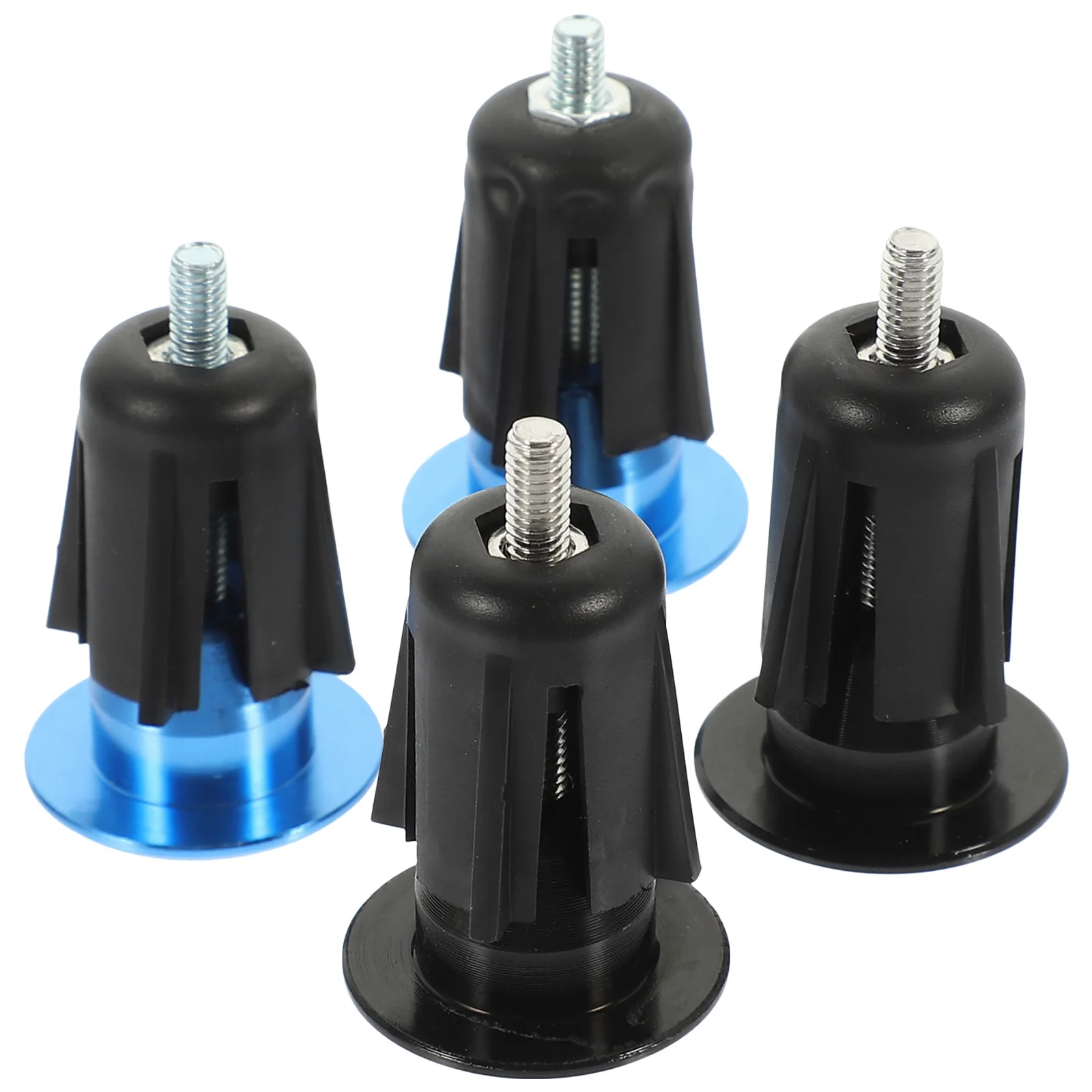 

2Pairs Bike Handle End Plugs Aluminum Alloy Lightweight Lock Locking Caps for Road Bike Cycling Bar End Grip Accessories