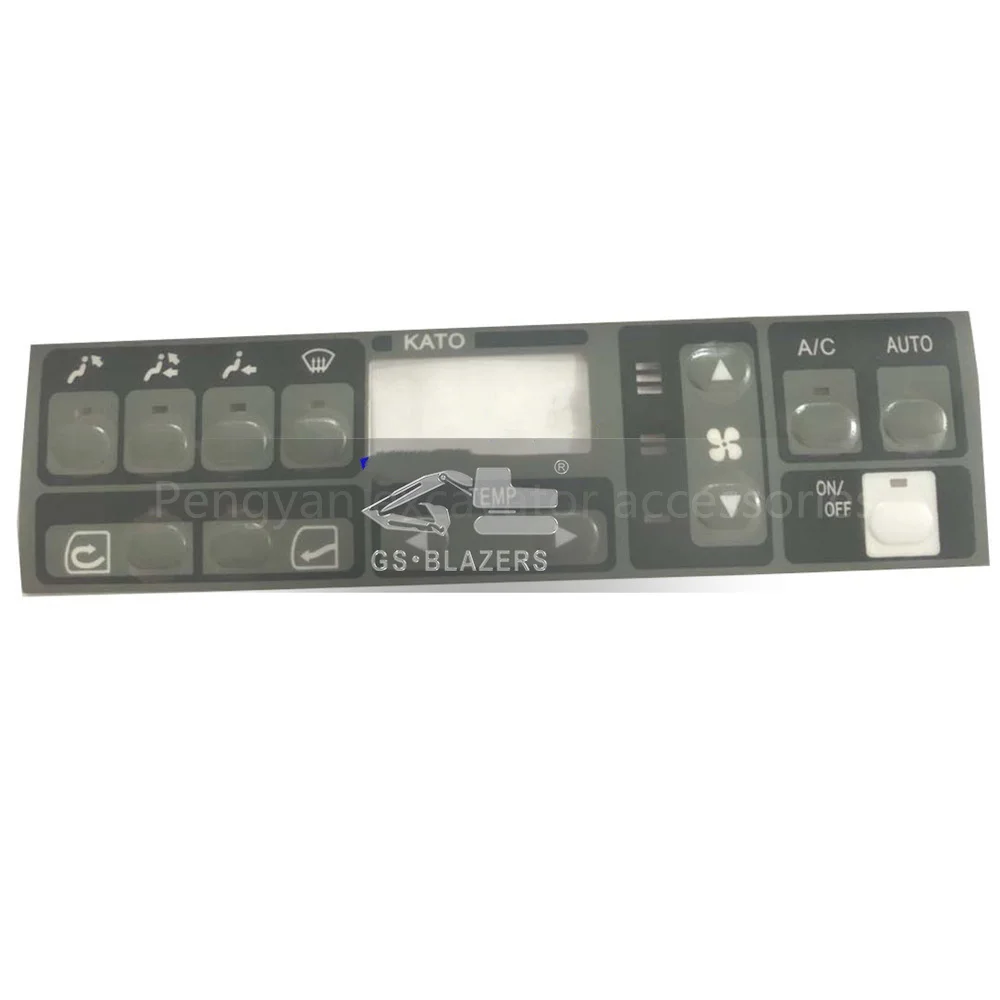 

Air Conditioner Control Panel Sticker for Kato 820-2-3-5 Kobelco 60/75/200-5-6 Button Sticker Excavator Parts