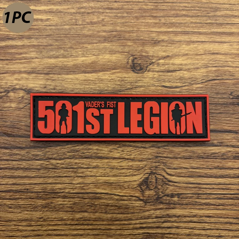A 501 Legion Soldier Silhouette Pattern 3D Pvc Material Sticker Morale Badge Badge Patch Sticker for Armband, Backpack and Tactical Vest, Clothing Decorative Embroidery Patch Sticker Soft Rubber