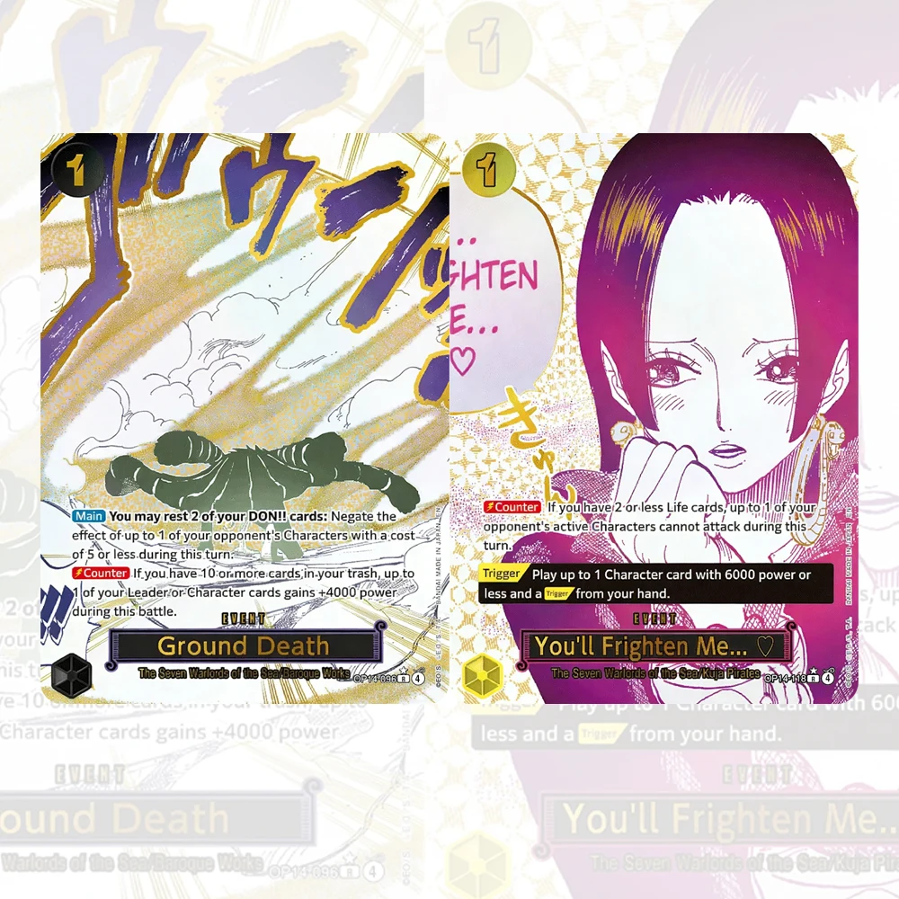 Proxy One Piece Card You'll Frighten Me… OP14-118 Ground Death OP14-96 English TCG Anime Game Collection Cards