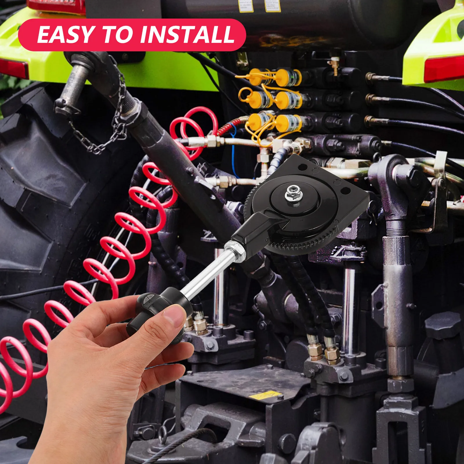 Tractor Throttle Handle Manual Push Pull Control Lever Easy Installation for Farm Equipment Excavators Diesel Engine