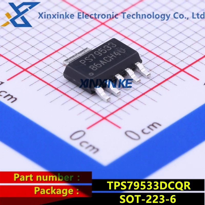 TPS79533DCQR PS79533 SOT-223-6 LDO Voltage Regulators High PSRR Fast RF High-Enable 500mA Low Dropout Linear Regulators