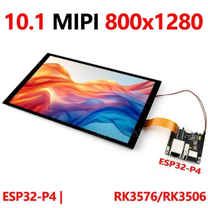 10.1 Inches IPS LCD Display Screen 800x1280 for ESP32P4 for Vertical or Horizontal Use Drop Shipping