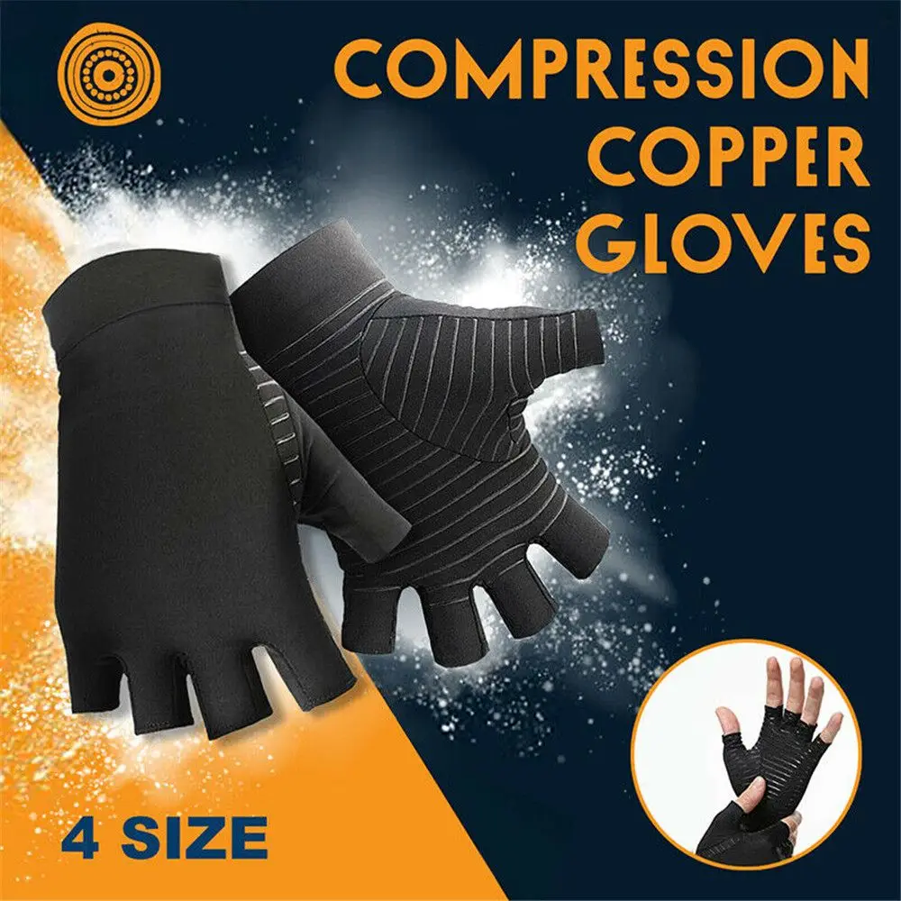 Fishing Pain Relief Anti-Slip Hand Wrist Brace Arthritis Gloves Sport Gloves Cycling Mitten