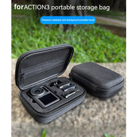 Waterproof Storage Bag Outdoor Travel Sports Camera Carrying Case Shockproof Hard Shell EAV Canvas Case for DJI OSMO ACTION 4/3