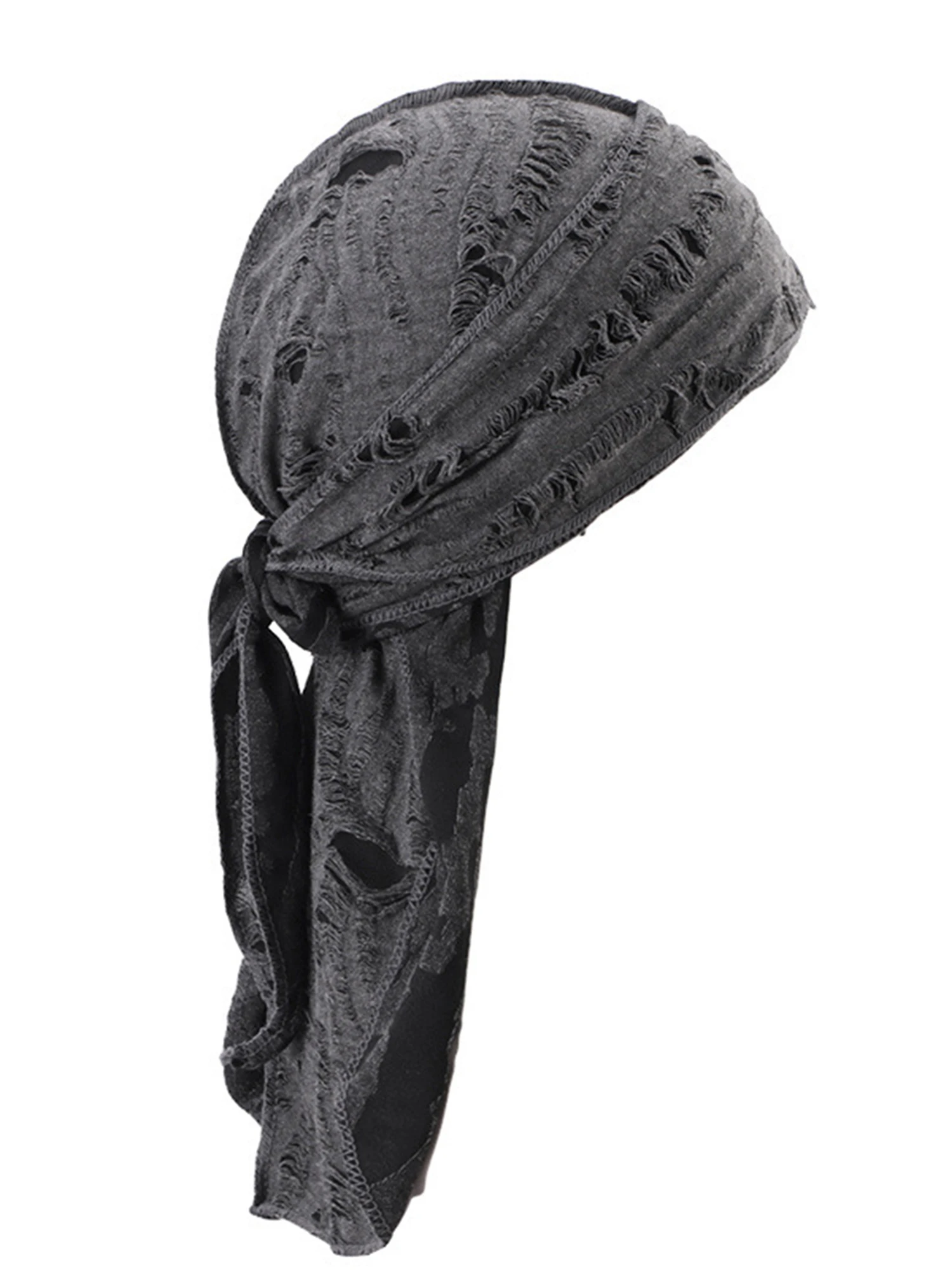 AliExpress NONE Cotton Hip Hop Bandana Headscarf Headband Cycling Head Scarf Long Tail Pirate Cap Breathable Strap Headband Hat Hole Bandana Cap