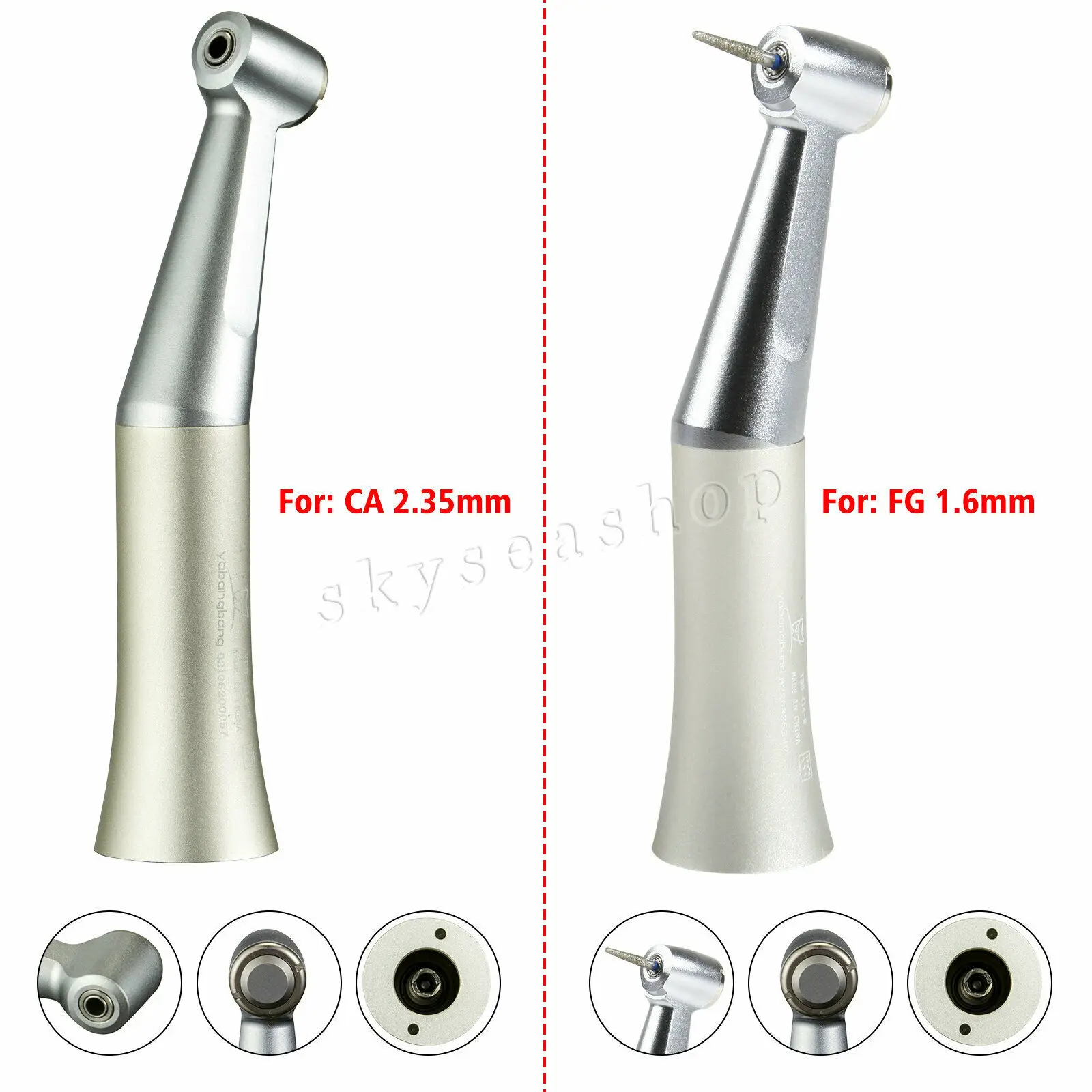 

Nsk Type Dental Low Speed Contra Angle Handpiece Push Button fit FG 1.60MM/ CA 2.35MM