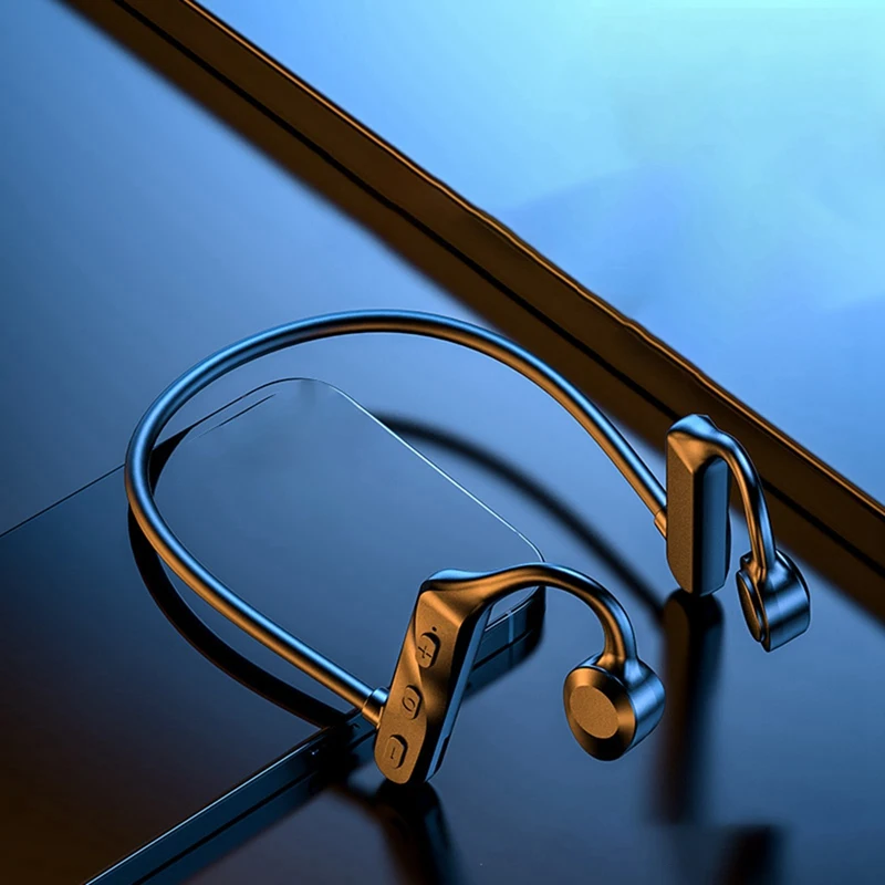 Słuchawki z przewodnictwem kostnym Bluetooth 5.0 Hi-Fi Stereo z mikrofonem Wodoodporne słuchawki sportowe do uprawiania sportów biegowych