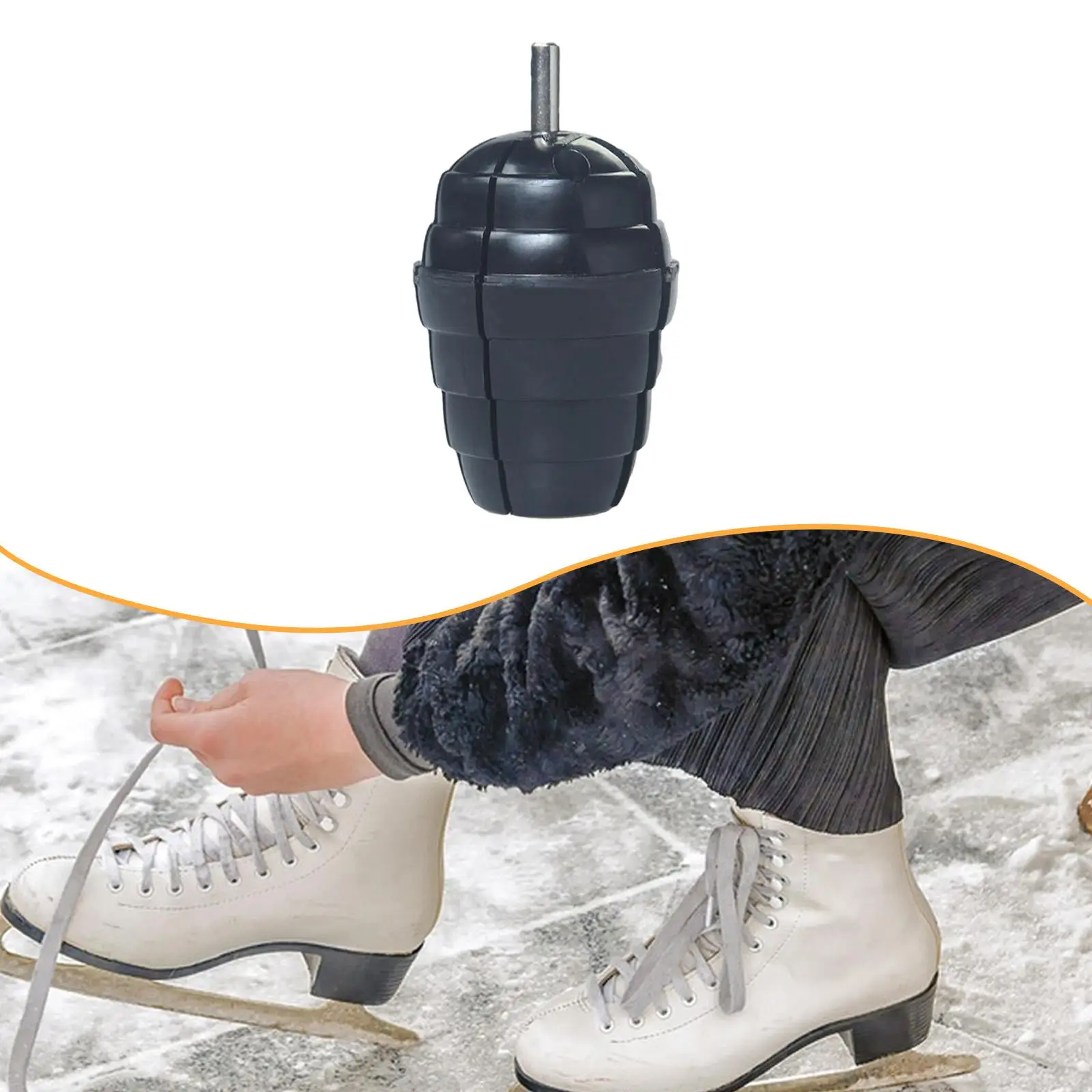 Handheld Ice Skate Sharpening Stone Ergonomic Maintenance Tool for Hockey and Figure Skating Blade Care