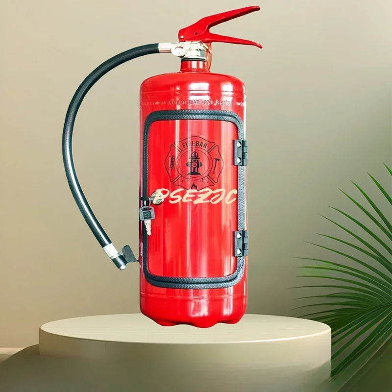 Mini Wine Storage Cabinet Wine Box Desktop Firefighter Decoration