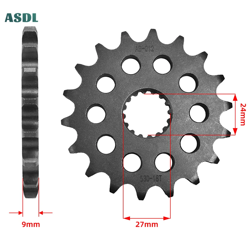 

530-18T 530 18 Tooth Motorcycle 20CrMnTi Front Sprocket Silent Sprocket For SUZUKI GSX1300 BK 2008-2011 GSX-R1300 R Hayabusa