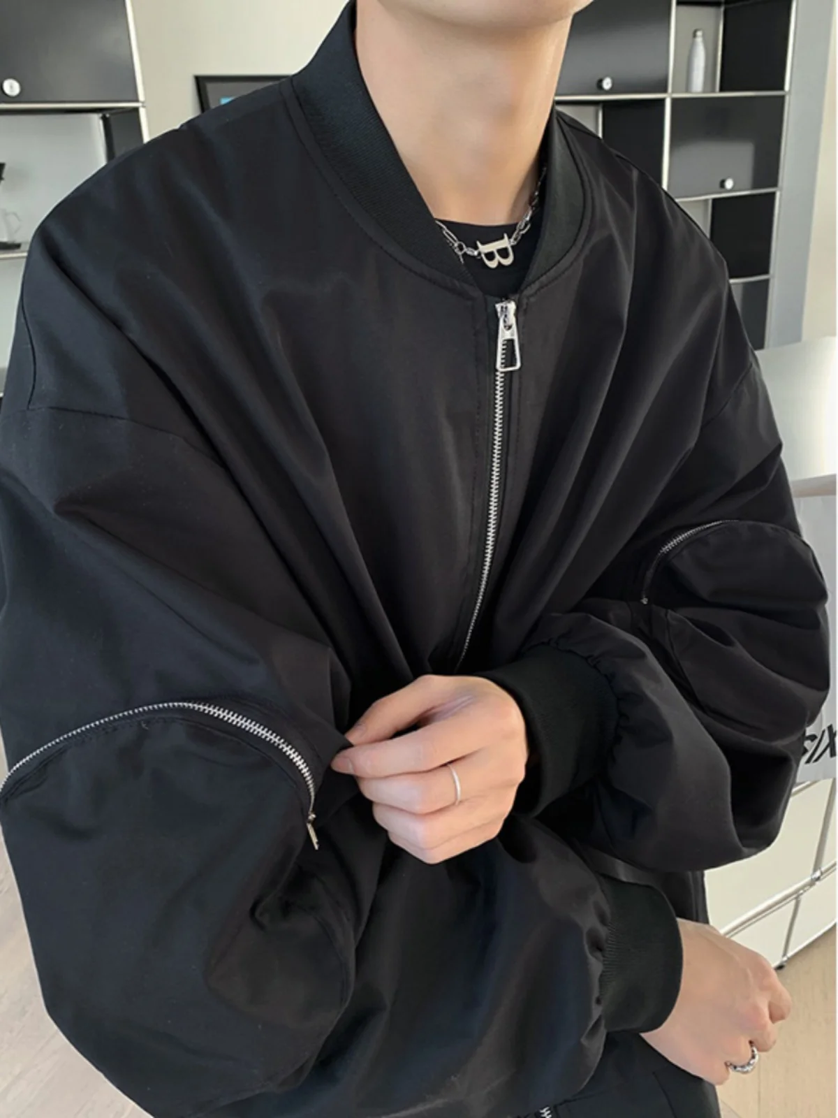 

Мужская осенняя куртка-бомбер в американском стиле, уличная мода, корейский стиль, для пар, бейсбольная форма