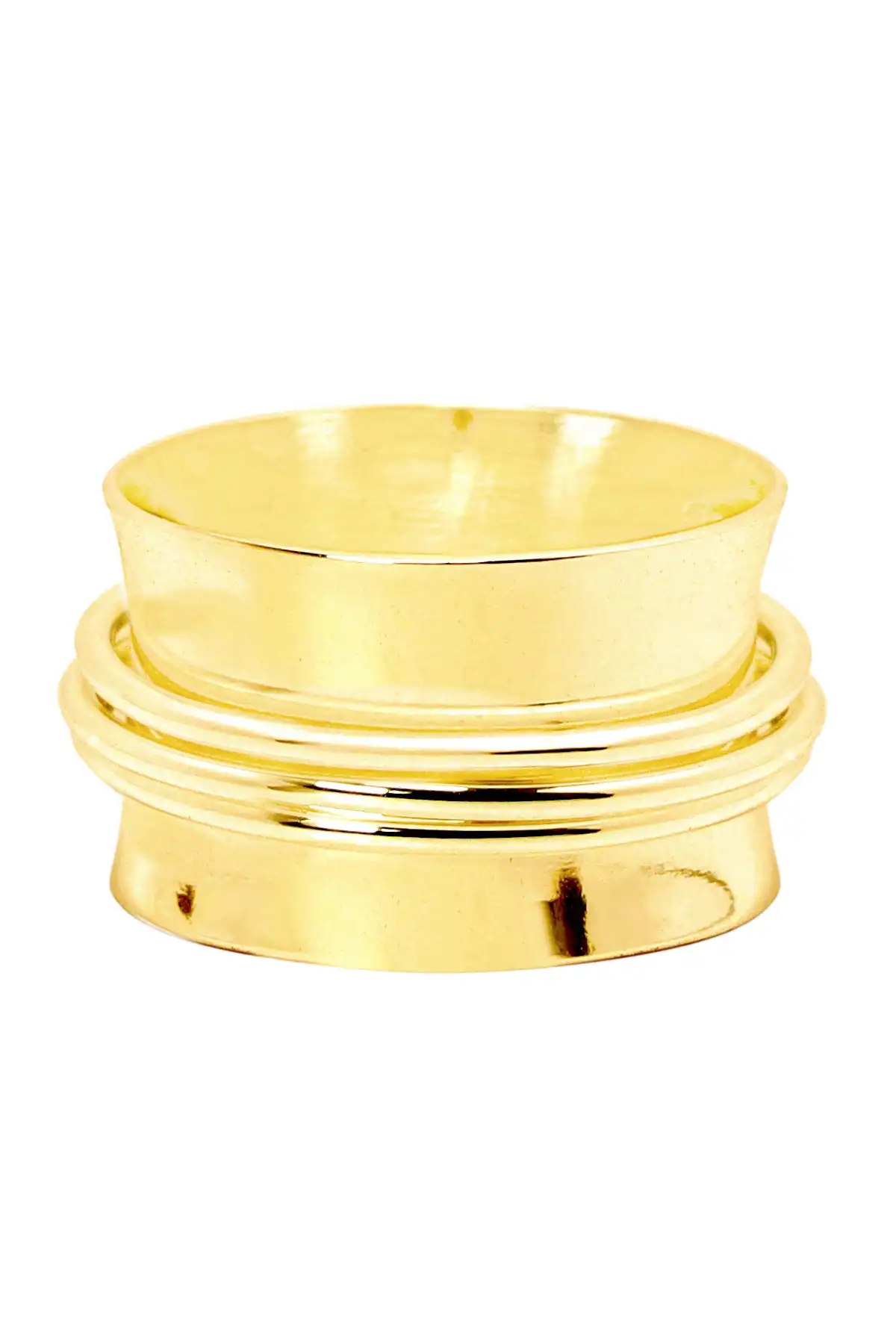 Fashion Basic Rotating Spinner Rings Simple Gold Silver Color Options for Stress Relief