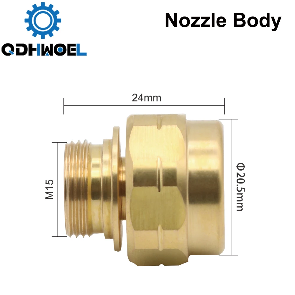 

QDHWOEL OEM 10064099 Laser Nozzles Holder M15-M10 for Fiber Laser Cutting Head Replacement Parts