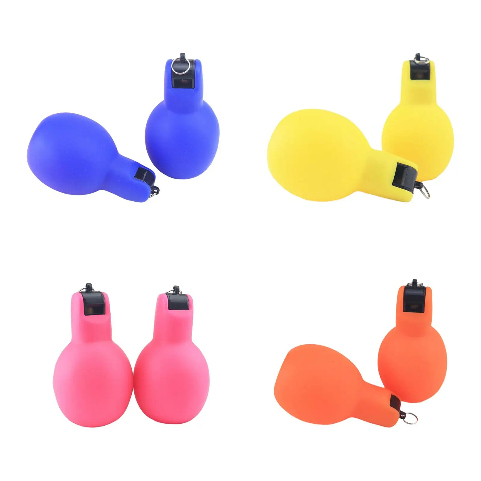 2x Hand Squeeze Whistles Practical Manual Portable Training Whistles for Basketball Training Home School Coaches Indoor Outdoor