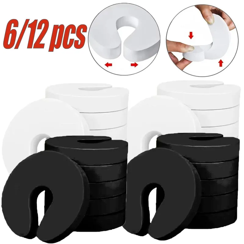 

6/12Pcs Door Stoppers Kids Children Protection EVA C Shape Door Stopper Baby Safety Protect Door Stop Jammer Soft Foam Door Clip